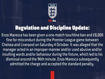 禁赛+罚款！切尔西遭重创，没有主帅或更好，马雷斯卡承认事实