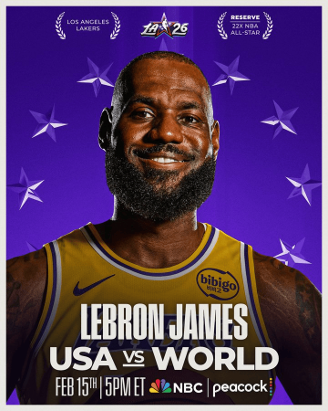 生涯首次替补！詹姆斯第22次入选全明星