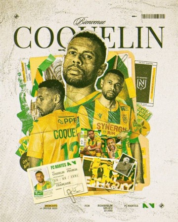 队报:科奎林和南特续约一年,冬季加盟后在法甲出场6次打进1球