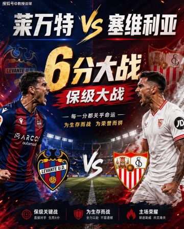 西甲：莱万特vs塞维利亚，莱万特越踢越像保级队，客队能不慌吗？