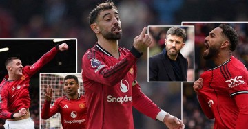 B费创助攻新高+卡塞米罗破门，曼联主场3-1胜维拉稳固欧冠资格