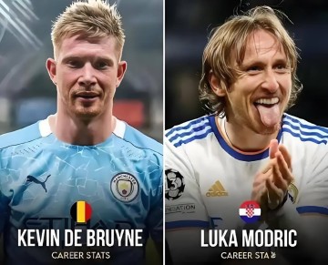 平心而论,两大顶级中场大师莫德里奇和德布劳内,到底谁更强?