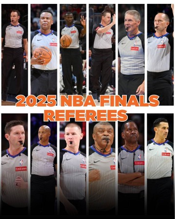 总决赛G3裁判名单：托尼兄弟领衔 与东决G6一致