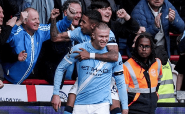 英超4轮不败!曼城连抢10分,重回争冠行列,哈兰德建功再破纪录!