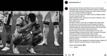 劳塔罗致信内拉祖里：请接受我的歉意，我未能实现我们共同的梦想