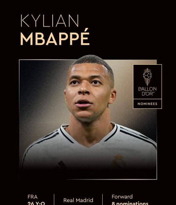 第8次金球奖陪跑之旅：26岁的姆巴佩何时才能攀登至个人巅峰？