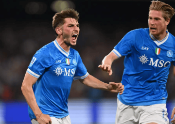 米兰体育资讯：那不勒斯3-2比萨意甲开局四连胜领跑