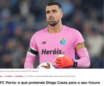 天价门将？葡媒：曼城&曼联有意葡萄牙国门科斯塔，标价6000万欧