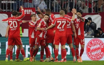 德甲进球榜：拜仁44球领跑！药厂、法兰克福并列第2！
