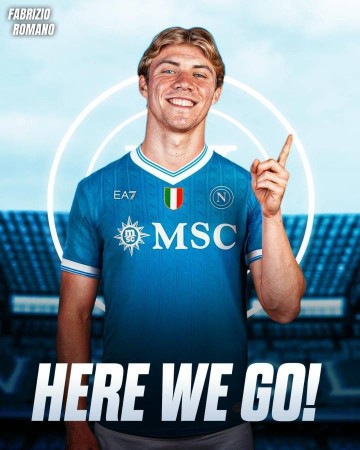 进欧冠就买断!迪马:霍伊伦与那不勒斯合同中有8000万欧解约条款