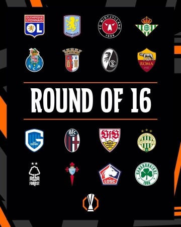 欧联1/8决赛：罗马与博洛尼亚迎意甲内战 维拉PK里尔