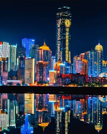 官方转发！切尔西社媒转发重庆环金中心灯光秀，引发外国网友赞叹